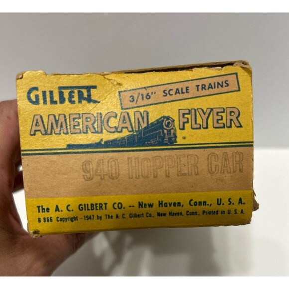 Gilbert AMERICAN FLYER 940 Wabash Hopper Car Vintage Collectible - Picture 10 of 10